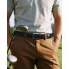 imageCHAOREN Mens Stretch Belt  1 38quot Elastic Braided Golf Belt for Men  Stretchy Web Fit Summer Casual JeansGun Metal  Black