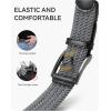 imageCHAOREN Mens Stretch Belt  1 38quot Elastic Braided Golf Belt for Men  Stretchy Web Fit Summer Casual JeansGun Metal  Grey