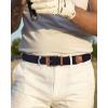 imageCHAOREN Mens Stretch Belt  1 38quot Elastic Braided Golf Belt for Men  Stretchy Web Fit Summer Casual JeansNavy Blue