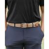 imageCHAOREN Mens Stretch Belt  1 38quot Elastic Braided Golf Belt for Men  Stretchy Web Fit Summer Casual JeansSilver  Khaki