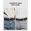 imageCHAOREN Stretch Belts for Men 2Pack  1 38quot Men Elastic Braided Golf Belt  Woven Web Fit Summer Casual Jeans2packbeigeDark Brown