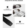 imageCHAOREN Stretch Belts for Men 2Pack  1 38quot Men Elastic Braided Golf Belt  Woven Web Fit Summer Casual Jeans2packbeigeDark Brown
