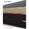 imageCHAOREN Stretch Belts for Men 2Pack  1 38quot Men Elastic Braided Golf Belt  Woven Web Fit Summer Casual Jeans2packbeigeDark Brown