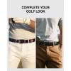 imageCHAOREN Stretch Belts for Men 2Pack  1 38quot Men Elastic Braided Golf Belt  Woven Web Fit Summer Casual Jeans2packblackAntique Blue