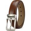 imageCHAOREN Mens Belt Leather  125quot Dress Belt for Men  Perfect for Dress Shoes with Removable BuckleBrown