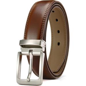 imageCHAOREN Mens Belt Leather  125quot Dress Belt for Men  Perfect for Dress Shoes with Removable BuckleBrown
