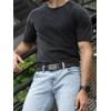 imageCHAOREN Mens Belt Leather Ratchet Belt  Customizable Fit Effortless Style 35mmImperial Oxygen  Black