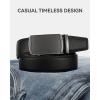 imageCHAOREN Mens Belt Leather Ratchet Belt  Customizable Fit Effortless Style 35mmImperial Oxygen  Black
