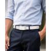 imageCHAOREN Mens Belt Leather Ratchet Belt  Customizable Fit Effortless Style 35mmSeashell  White