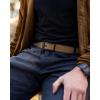 imageCHAOREN Ratchet Tactical Belt Men  15quot Adjustable Nylon Web Belt  Quick Release for Work EDC Outdoor UseCoyote Bronze