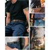 imageCHAOREN Ratchet Tactical Belt Men  15quot Adjustable Nylon Web Belt  Quick Release for Work EDC Outdoor UseKhaki