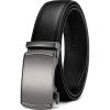 imageCHAOREN Mens Belt Leather Ratchet Belt  Customizable Fit Effortless Style 35mmImperial Oxygen  Black
