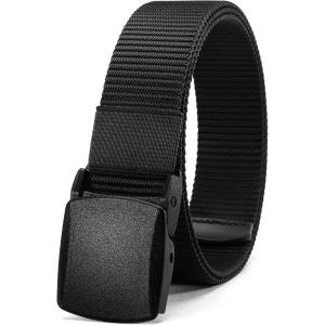 imageCHAOREN Baseball Boys Belt 125quot Nylon Kids Tactical Belt Adjustable for Golf And SoftballBlack