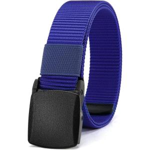 imageCHAOREN Baseball Boys Belt 125quot Nylon Kids Tactical Belt Adjustable for Golf And SoftballBlue