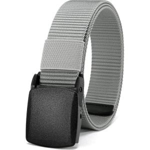 imageCHAOREN Baseball Boys Belt 125quot Nylon Kids Tactical Belt Adjustable for Golf And SoftballGrey