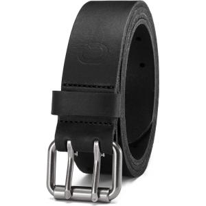 imageCHAOREN Work Belts for Men Heavy Duty  15quot Full Grain Leather Belt Casual  Fully Adjustable Double Prong