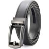 imageCHAOREN Mens Dress Belt  Ratchet Belt Leather 1 14quot Comfort Click  Perfect Companion to Mens Dress ShoesGrey