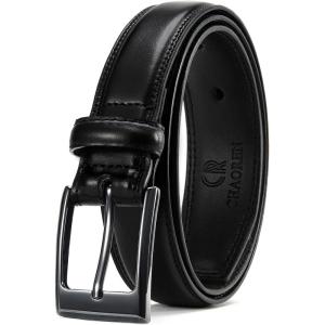imageCHAOREN Mens Belts Leather 1 18quot for Gift Men  Perfect Companion to Mens Dress ShoesClassic Black