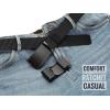 imageCHAOREN Mens Belt Stretchable  Elastic Golf Nylon Web Adjustable Belt  for Casual WearCcarbon Fiber ImperialGrey