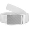 imageCHAOREN Mens Belt Stretchable  Elastic Golf Nylon Web Adjustable Belt  for Casual WearWhite