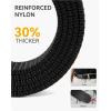 imageCHAOREN Nylon Ratchet Belts for Men  Adjustable Web Belt  Automatic Slide Buckle for Casual Golf WorkBright Black