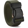 imageCHAOREN Stretch Tactical Belt Men  15quot Nylon Work Belts for Men  Quick Release for Utility EDCArmy Green