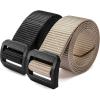 imageCHAOREN Tactical Belt Men  Nylon EDC Belt for Military CCWBlack and Khaki