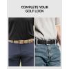 imageCHAOREN Stretch Belt Men 2 Pack  1 38quot Braided Golf Belts For Men  Casual Elastic For Pants and Jeans2packblackBeige
