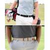 imageCHAOREN Stretch Belt Men 2 Pack  1 38quot Braided Golf Belts For Men  Casual Elastic For Pants and JeansBeige  Black