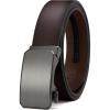 imageCHAOREN Leather Ratchet Belt for men 1 38quot for Dress Pants  Micro Adjustable Belt Fit EverywhereDark Brown1