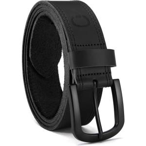 imageCHAOREN Leather Belts for Men Mens Belts CasualEveryday Full Grain Leather Belts for JeansBlack