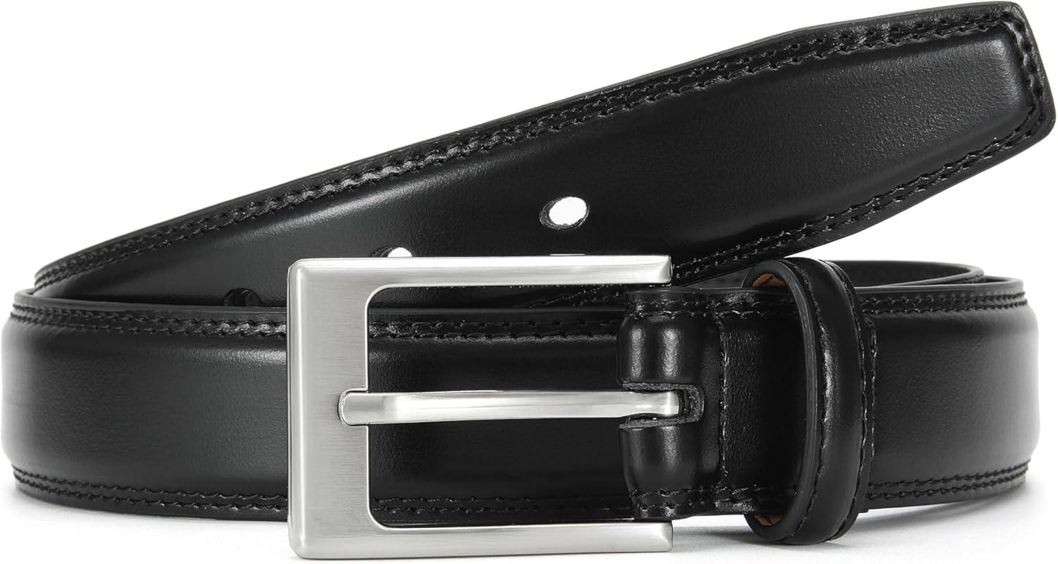 imageCHAOREN Mens Belts Leather Gift for Men  Perfect Companion to Mens Dress ShoesBasic Black