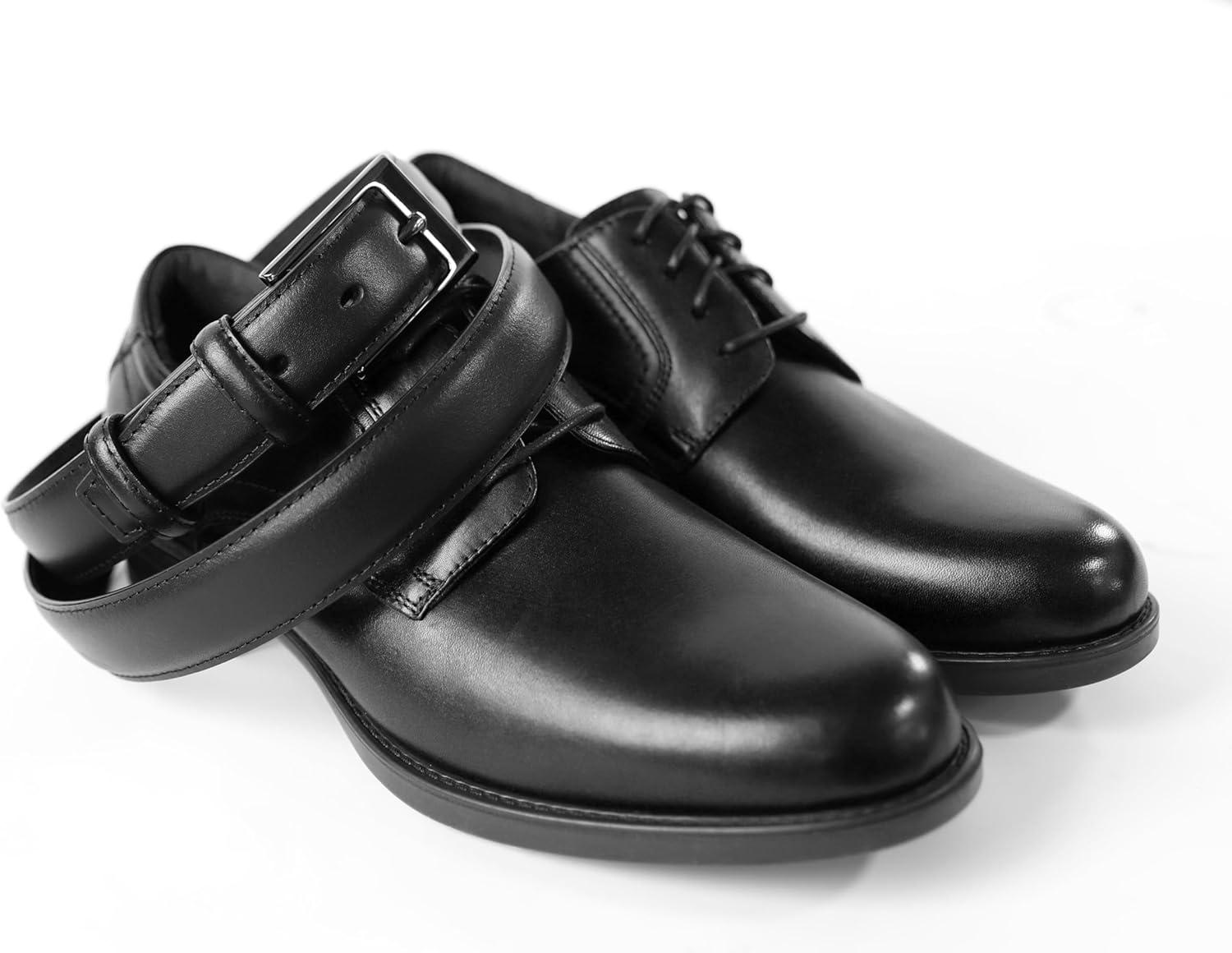 imageCHAOREN Mens Belts Leather Gift for Men  Perfect Companion to Mens Dress ShoesClassic Black