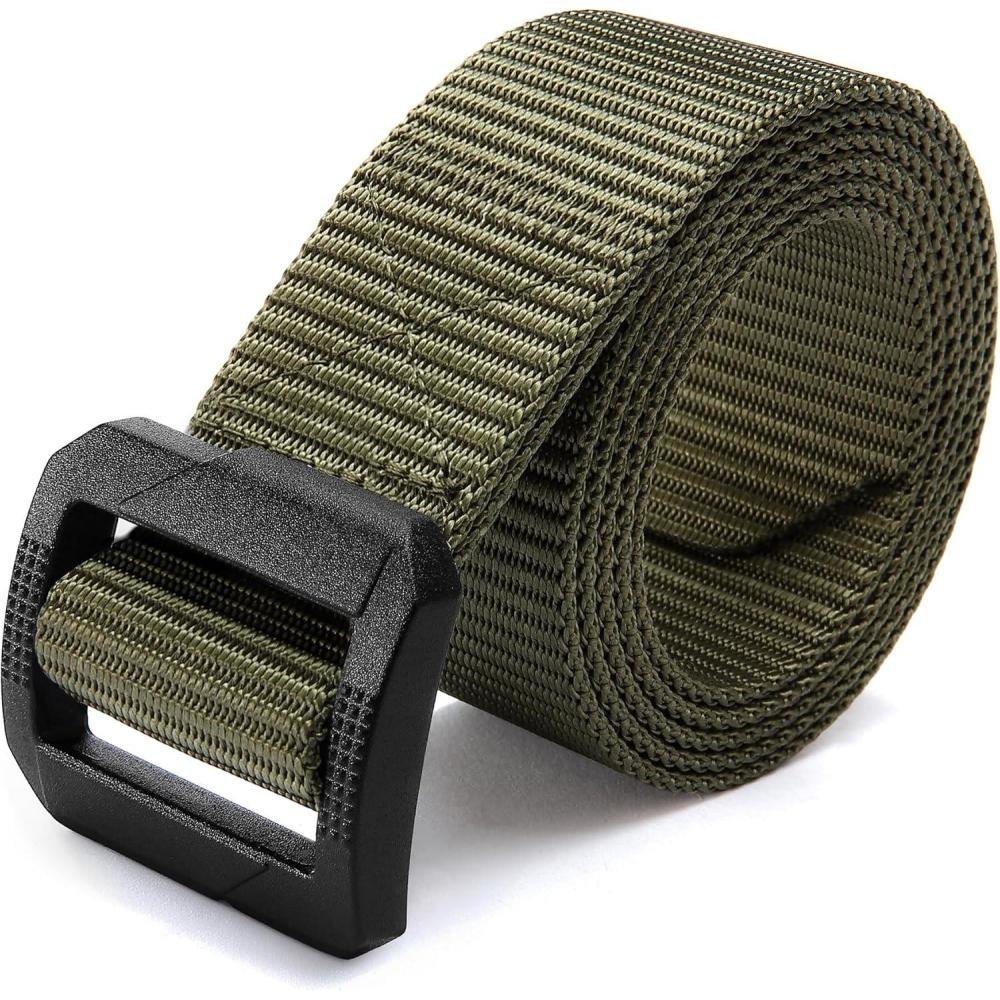 imageCHAOREN Tactical Belt Men  Nylon Gun Belt  Heavy Duty Military EDC for Jeans ampamp CCWGreen