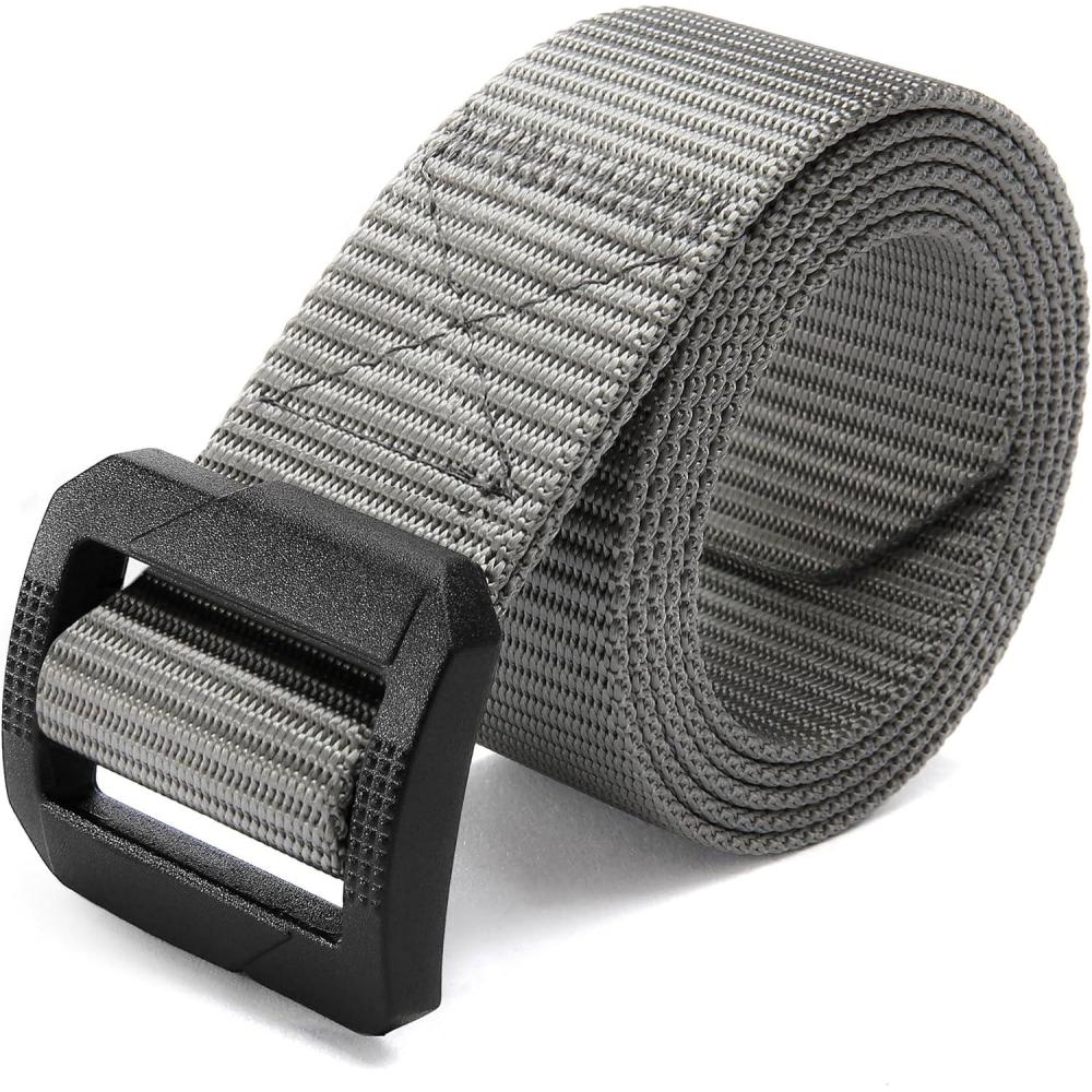 imageCHAOREN Tactical Belt Men  Nylon Gun Belt  Heavy Duty Military EDC for Jeans ampamp CCWGrey