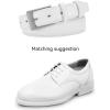 imageCHAOREN Mens Belts Leather Gift for Men  Perfect Companion to Mens Dress ShoesClassic White