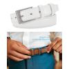 imageCHAOREN Mens Belts Leather Gift for Men  Perfect Companion to Mens Dress ShoesClassic White