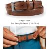 imageCHAOREN Mens Belts Leather Gift for Men  Perfect Companion to Mens Dress ShoesCognac