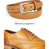 imageCHAOREN Mens Belts Leather Gift for Men  Perfect Companion to Mens Dress ShoesLight Tan