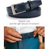 imageCHAOREN Mens Belts Leather Gift for Men  Perfect Companion to Mens Dress ShoesNavy