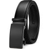 imageCHAOREN Mens Belt  Mens Ratchet Belt Leather 1 38quot for Dress Pant  Micro Adjustable Belt Fit EverywhereBasic Black