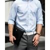 imageCHAOREN Mens Belt Leather  1 38quot Dress Belts for Men  Considerate Gift for Work Business Casual JeansWhite