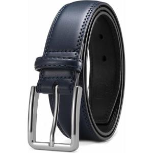 imageCHAOREN Mens Belt Leather  1 38quot Dress Belts for Men  Considerate Gift for Work Business Casual JeansBlue