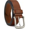 imageCHAOREN Mens Belts Leather  35mm Genuine Leather Belt for Jeans  Men Gift for Casual DressTan
