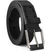 imageCHAOREN Boys Belt  1 18quot Kids Leather Belt Handmade Full Grain Leather  Ideal for Dress and Casual WearBlack
