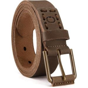 imageCHAOREN Boys Belt  1 18quot Kids Leather Belt Handmade Full Grain Leather  Ideal for Dress and Casual WearBrown