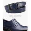 imageCHAOREN Reversible Belt Men 1 Piece  125quot Leather Dress Belt  Trim to Fit for Elegant StyleNavyBlack