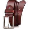 imageCHAOREN 15quot Mens Belts Leather  Italian Full Grain Leather Belts  Ideal for Casul Jeans ampamp Work WearBrown