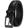 imageCHAOREN Mens Belts Leather Gift for Men  Ideal Match for Mens Dress ShoesClassic Black