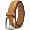 imageCHAOREN Mens Belts Leather Gift for Men  Ideal Match for Mens Dress ShoesLight Tan